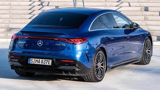 Video: NEW 2023 Mercedes-AMG EQE 53 4MATIC+ In Spectral Blue - WLTP range: 459–526 km and 505 kW (687 hp)