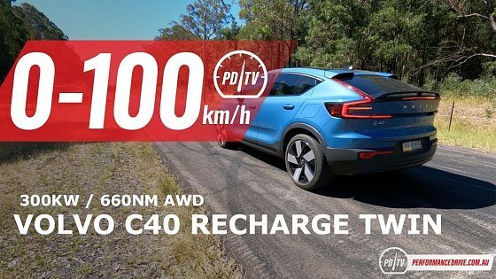 Video: 2023 Volvo C40 Recharge Twin 0-100km/h & motor sound