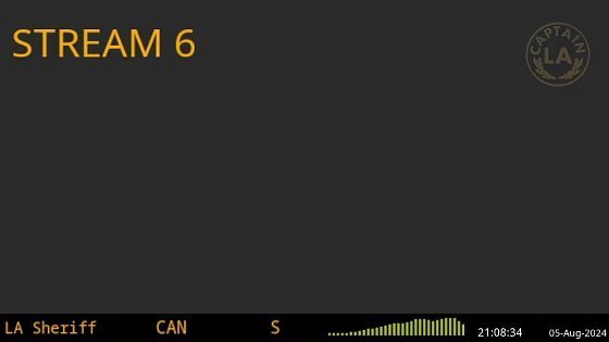 Video: 05-Aug-2024 Stream 6 - LA Sheriff&#39;s Dept. - LA Captain - Sixth Scanner Feed ARCHIVE - - Stream 6