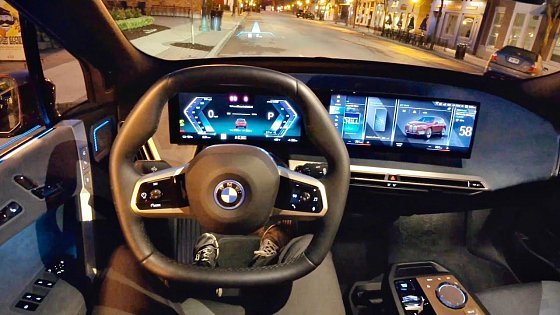 Video: 2022 BMW iX xDrive50 - POV First Impressions (Night Drive)