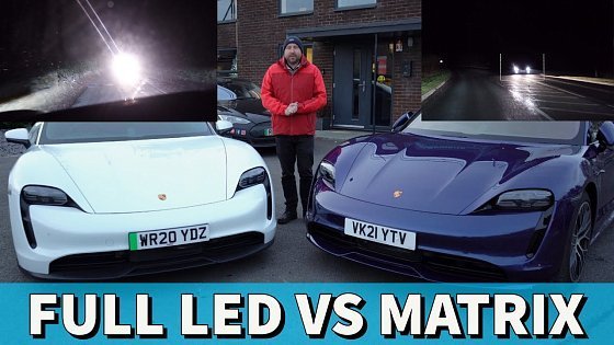 Video: The power of good headlights! Cornering and full Dynamic Matrix LED PDLS+ demo using Porsche Taycan