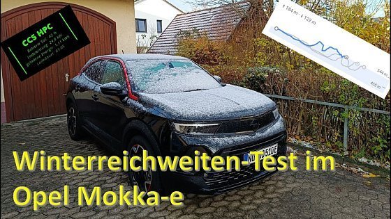 Video: Wirklich so schlecht? Winterreichweiten-Test im Opel Mokka-e