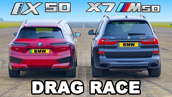 Video: BMW iX 50 v BMW X7 M50i: DRAG RACE