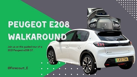 Video: Walk around video 2021 Peugeot e-208 50kWh GT Hatchback 5dr Electric (7kW Charger) (136ps) LR21CNA