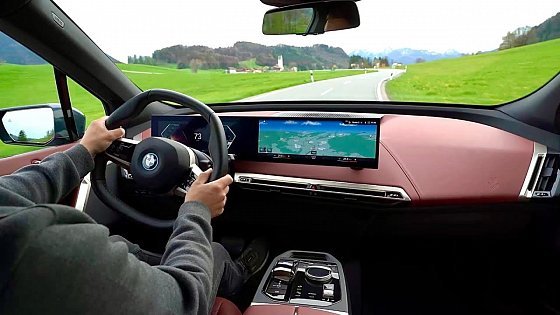 Video: New BMW iX 2022 - DRIVING, sound &amp; PRICE (xDrive50)
