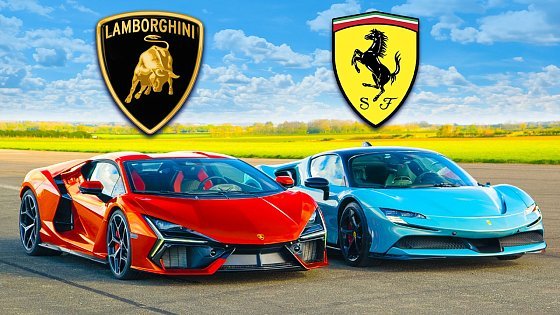 Video: Lamborghini Revuelto v Ferrari SF90 v Porsche 918: DRAG RACE